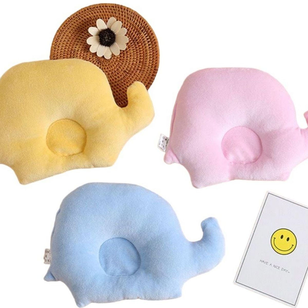 GENERICO - Almohada Cojín Para Bebe Anti-plagiocefalia Cabeza Plana