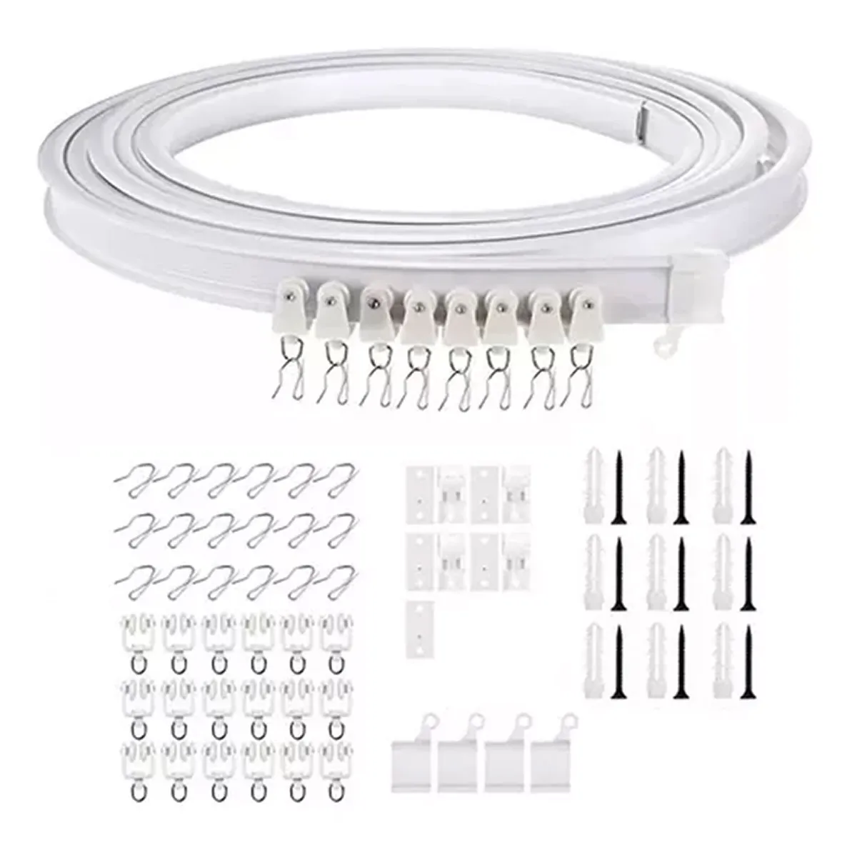 OFERTABKN - Riel Para Cortina De Techo Riel Flexible Soporte 3mts