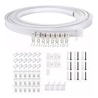 Riel Para Cortina De Techo Riel Flexible Soporte 3mts