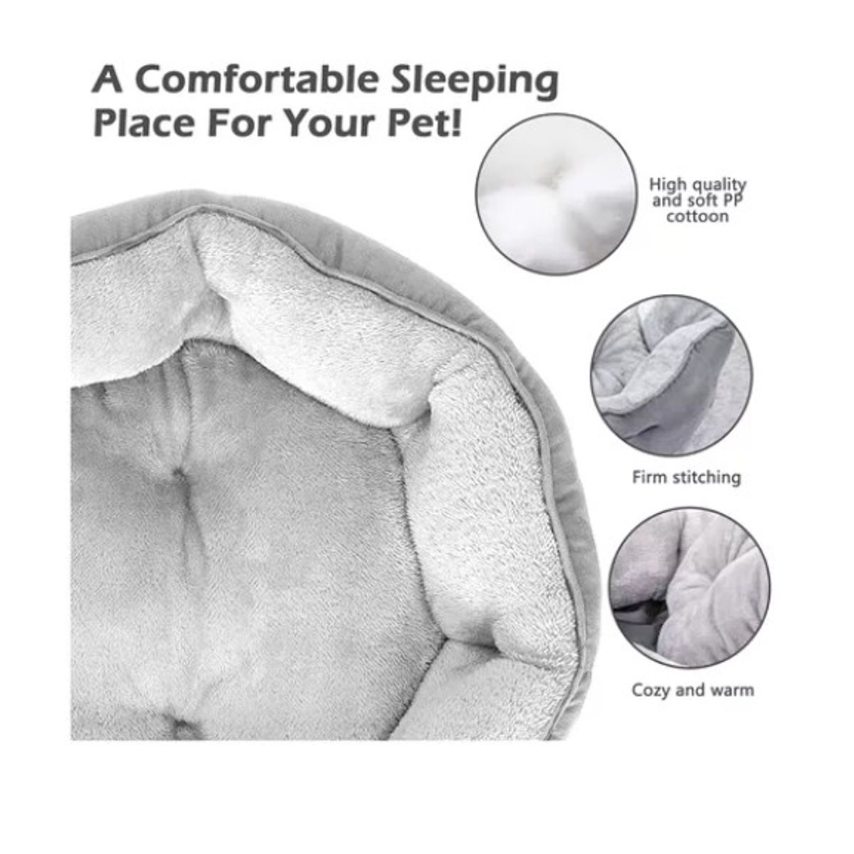 OFERTABKN - Cama Ultrasuave Antiestres Para Mascota Perros Gatos