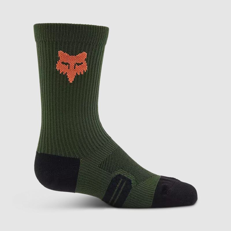 FOX - Calcetines Bicicleta Niño Ranger Crew 6" Verde Fox FOX