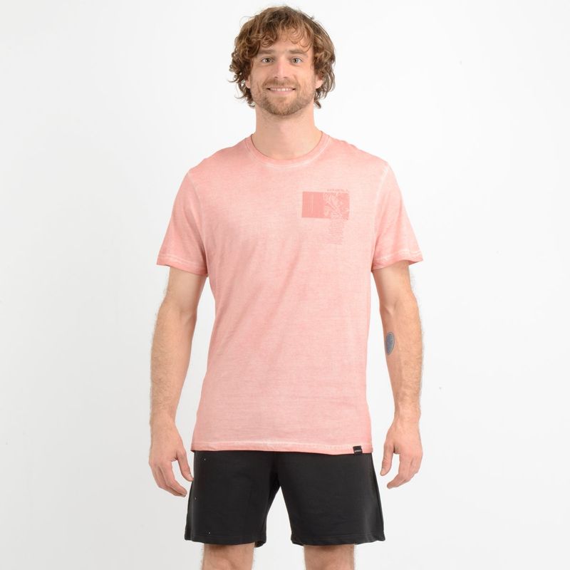O'NEILL - POLERA MANGA CORTA CRUCER ROSADO OSCURO