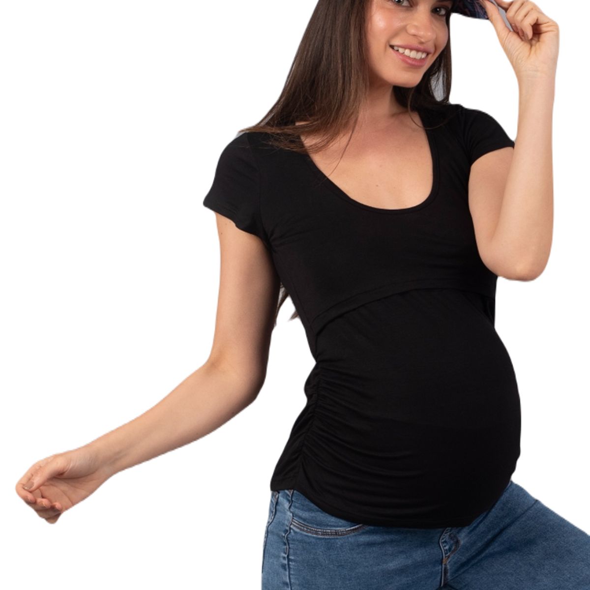 MADREMIA - Polera Maternal Lactancia Carmen Lisa Madremía_.