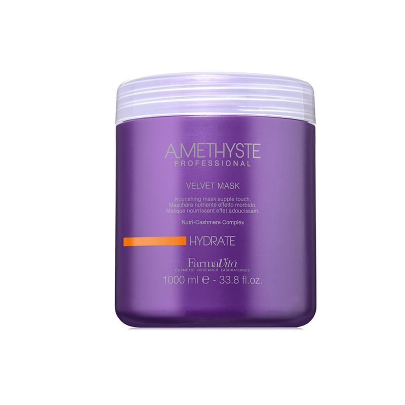 FARMAVITA - Mascara Hydrate Amesthyste 1000ml Farmavita Nutre e Hidrata Suavidad-