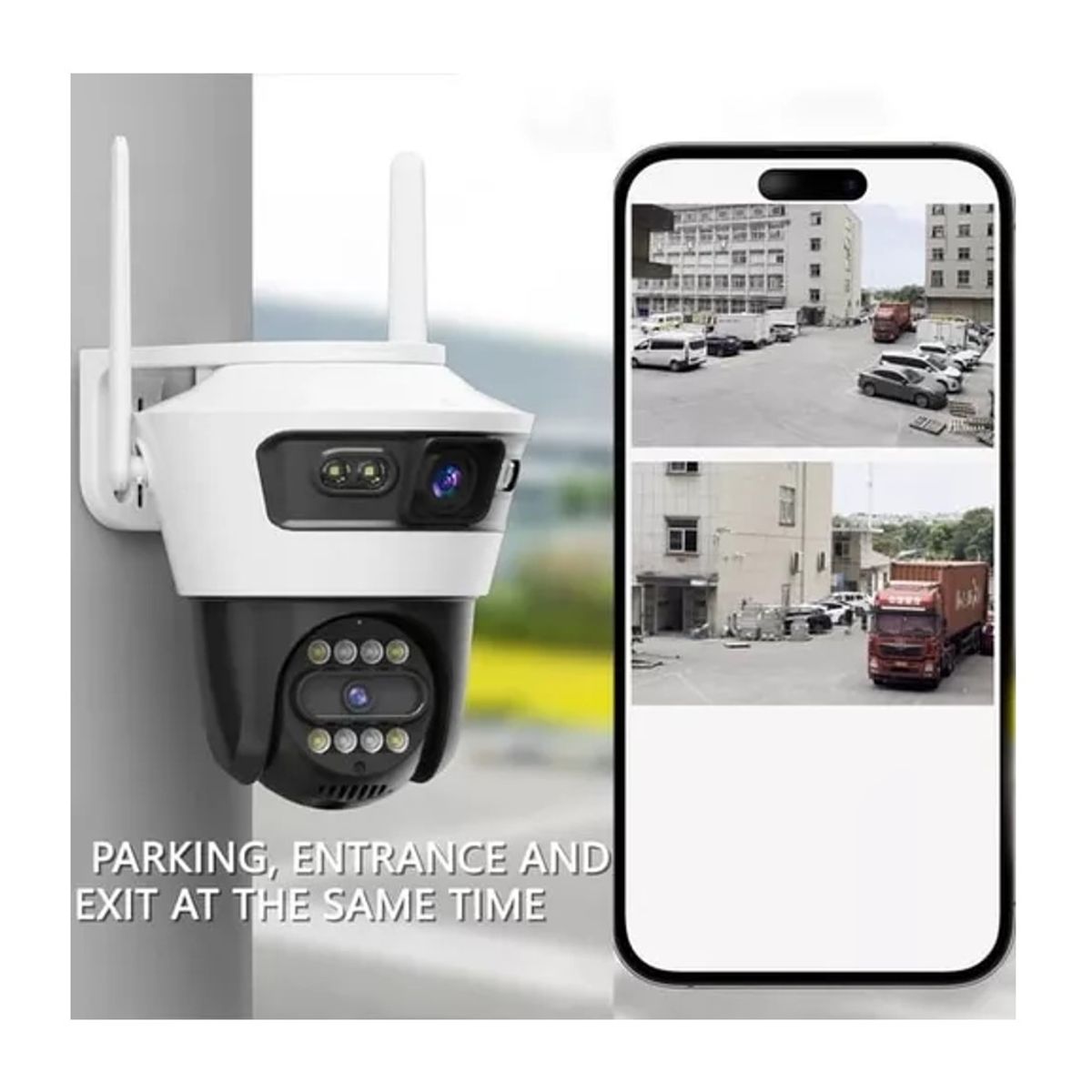 IRM - Camara De Seguridad Dual Exterior Wifi Ip66