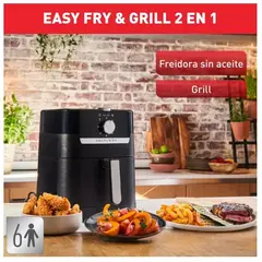 MOULINEX - Freidora De Aire Easy Fry & Grill Mecánica Color Negro