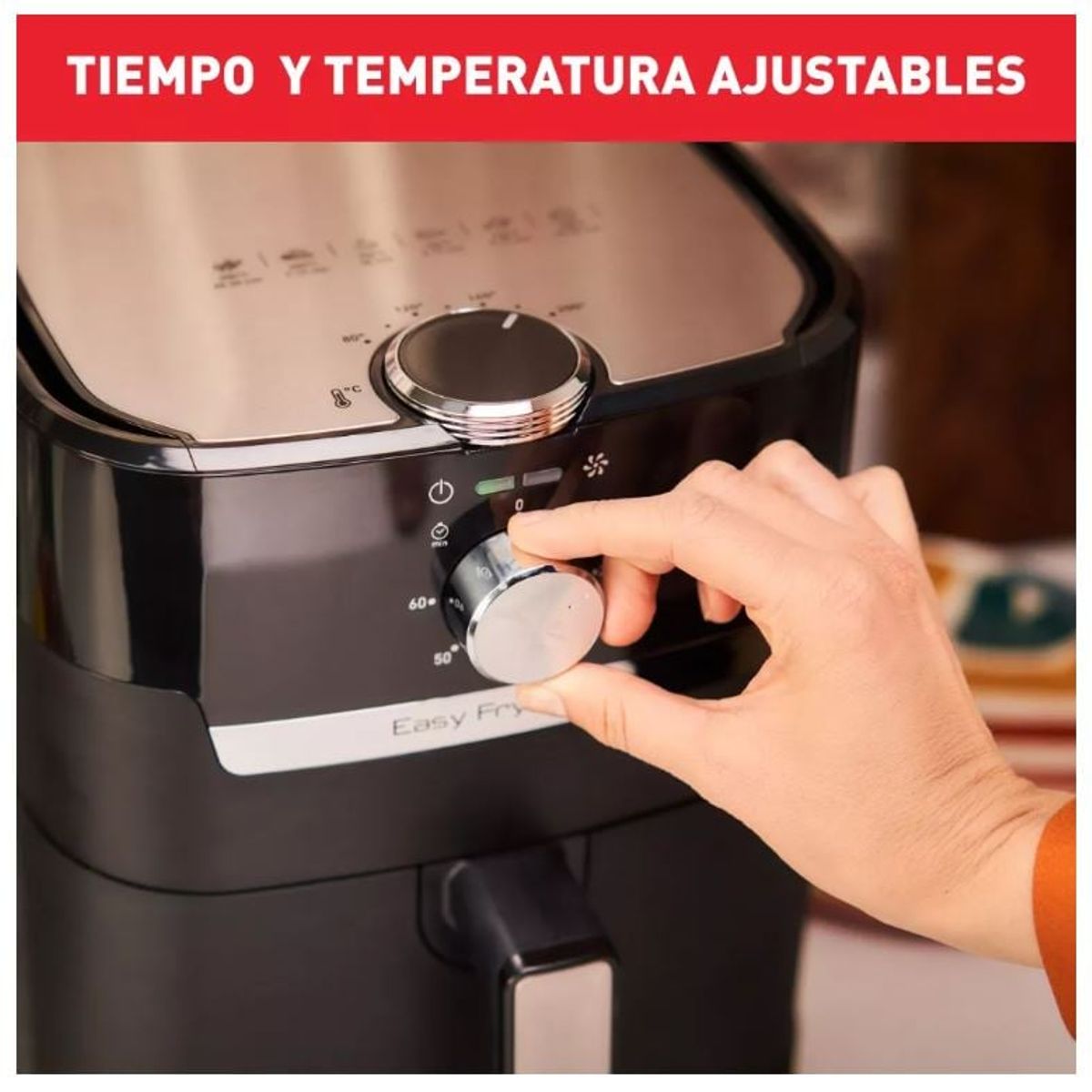 MOULINEX - Freidora De Aire Easy Fry & Grill Mecánica Color Negro Moulinex