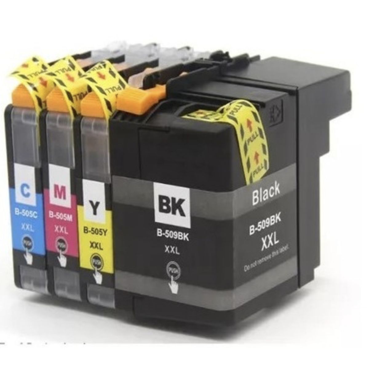 GENERICO - Pack 4 Cartuchos Tintas Alternativos XL Lc509 Lc505 para Brother