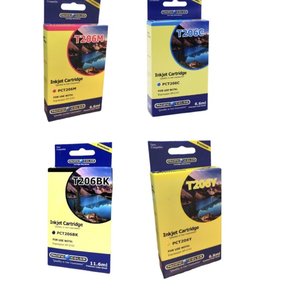 Pack 4 Cartuchos Tintas Alternativas 206 Xp2101 Epson, marca GENERICO - Foto Principal