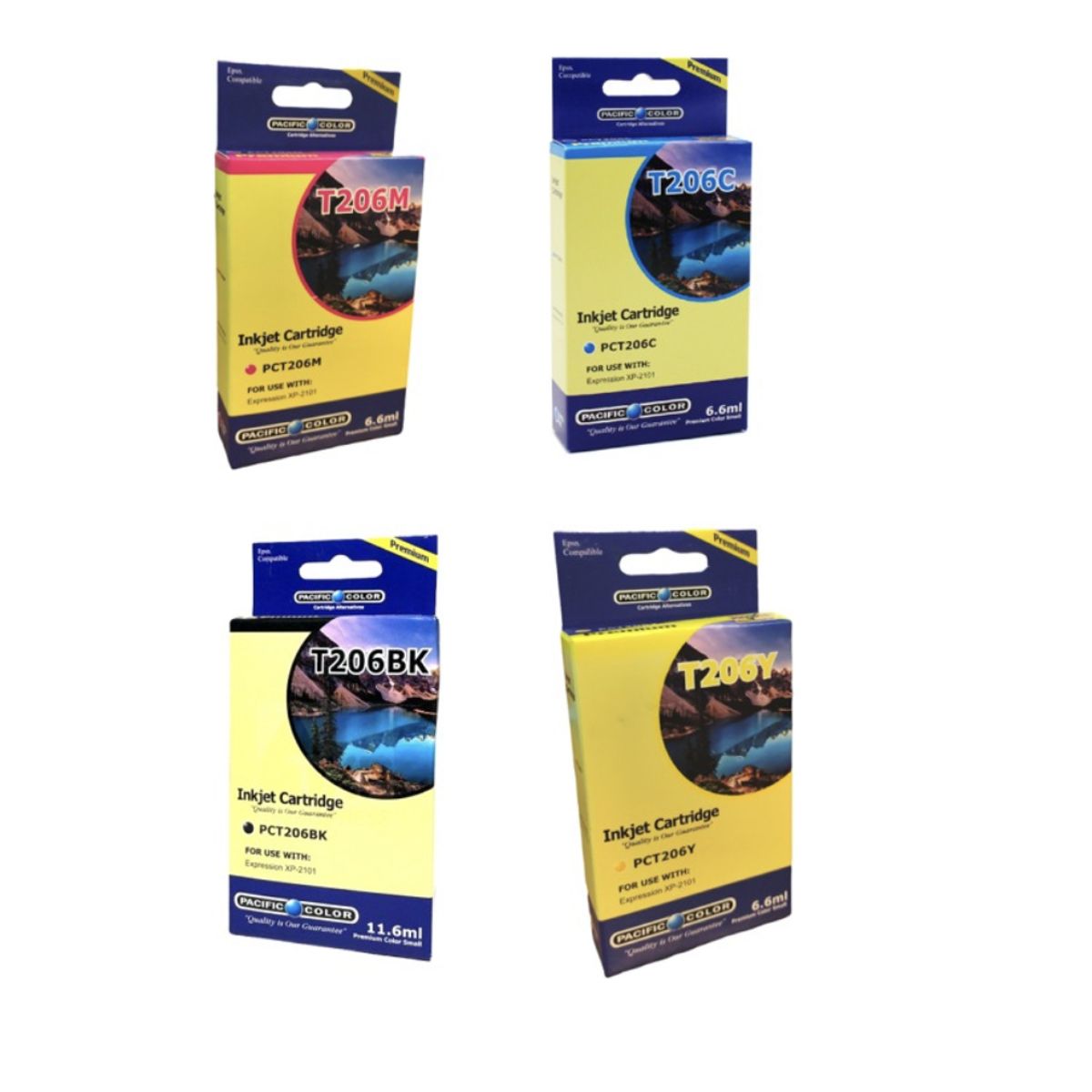 Pack 4 Cartuchos Tintas Alternativas 206 Xp2101 Epson, marca GENERICO - Foto Principal