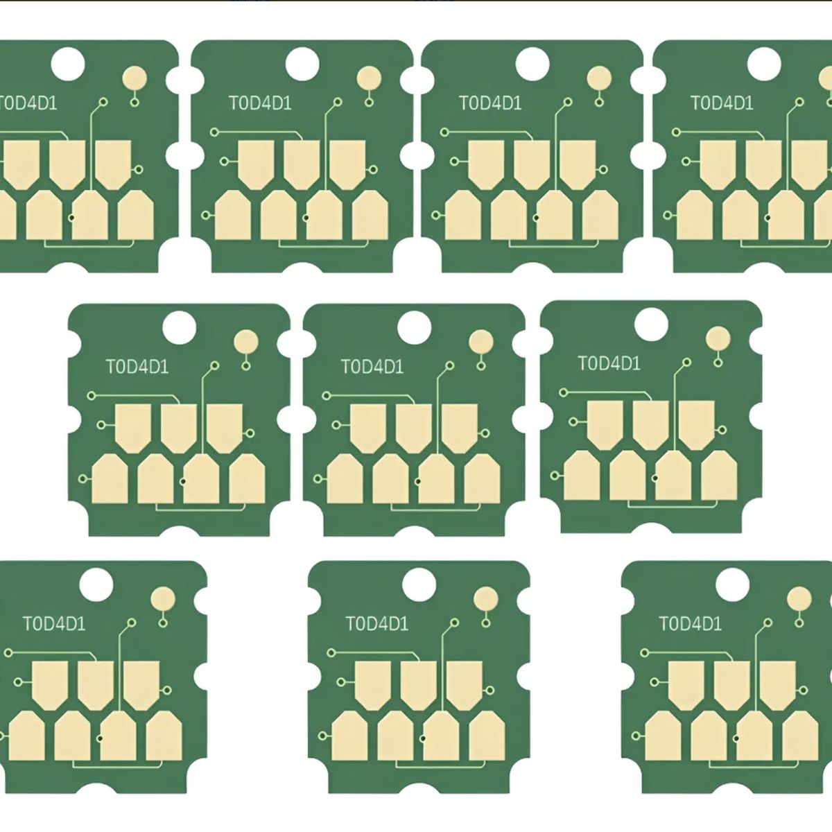 GENERICO - 10 Chips Para Reciclar Caja Mantenimiento Epson T04D1 L14150 L6270