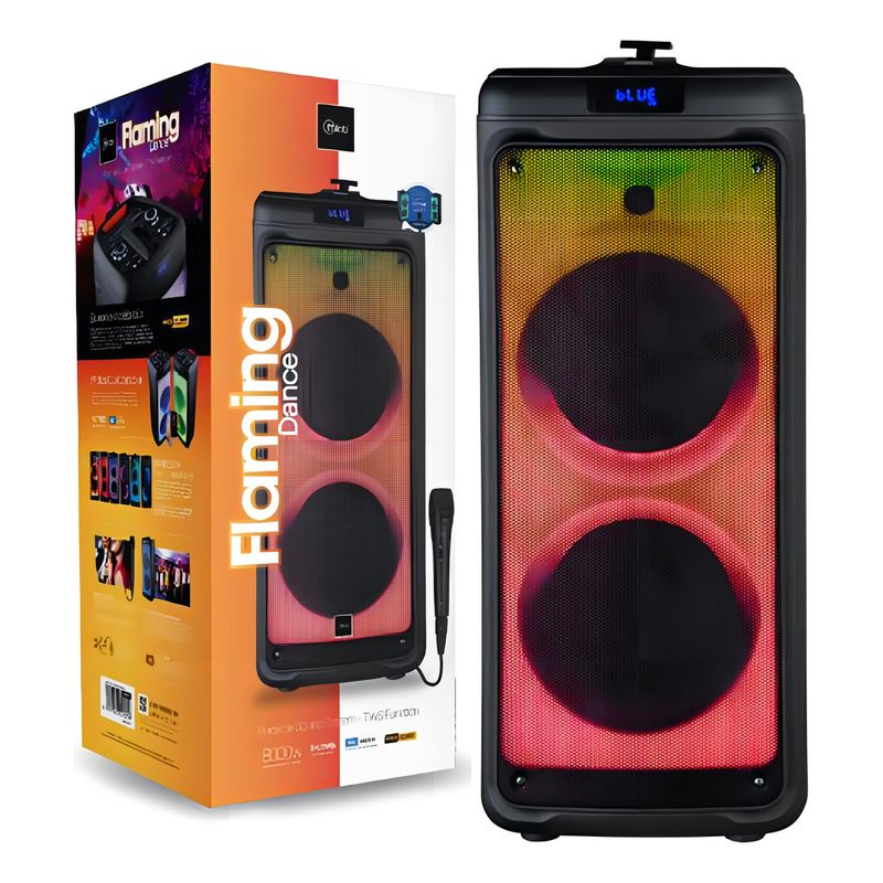 MICROLAB - Parlante Mlab Flaming Dance Karaoke Bluetooth Tws 8000w negro