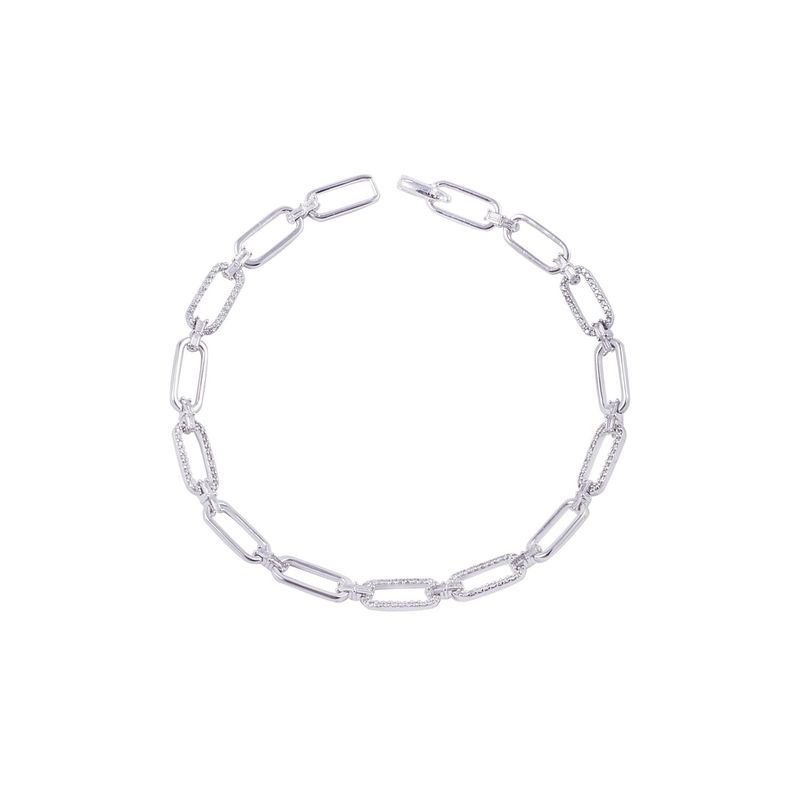 JB JOYAS BARON - Pulsera de Oro 18kt Eslabones de brillantes