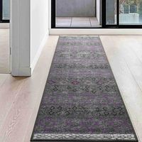 Alfombra de Pasillo 60 x 305 cm Antideslizante Gris Con Goma