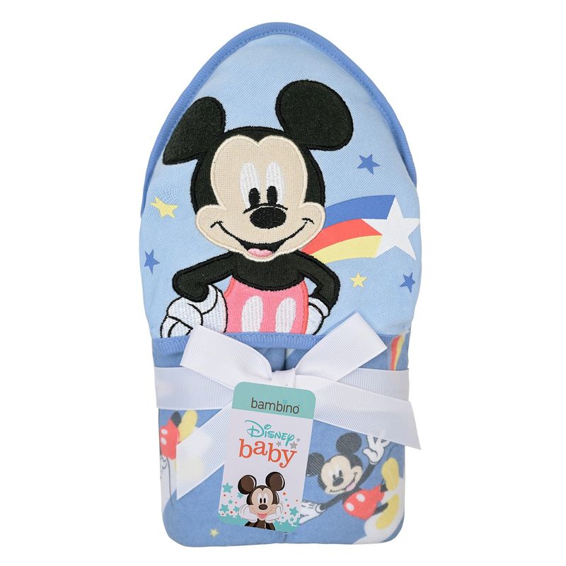 BAMBINO - Toalla con Capucha Bambino Mickey Celeste