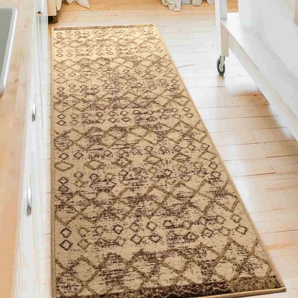 MROTTO - Alfombra de Pasillo 60 x 305 cm Antideslizante Cafe Con Goma