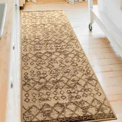 MROTTO - Alfombra de Pasillo 60 x 305 cm Antideslizante Cafe Con Goma