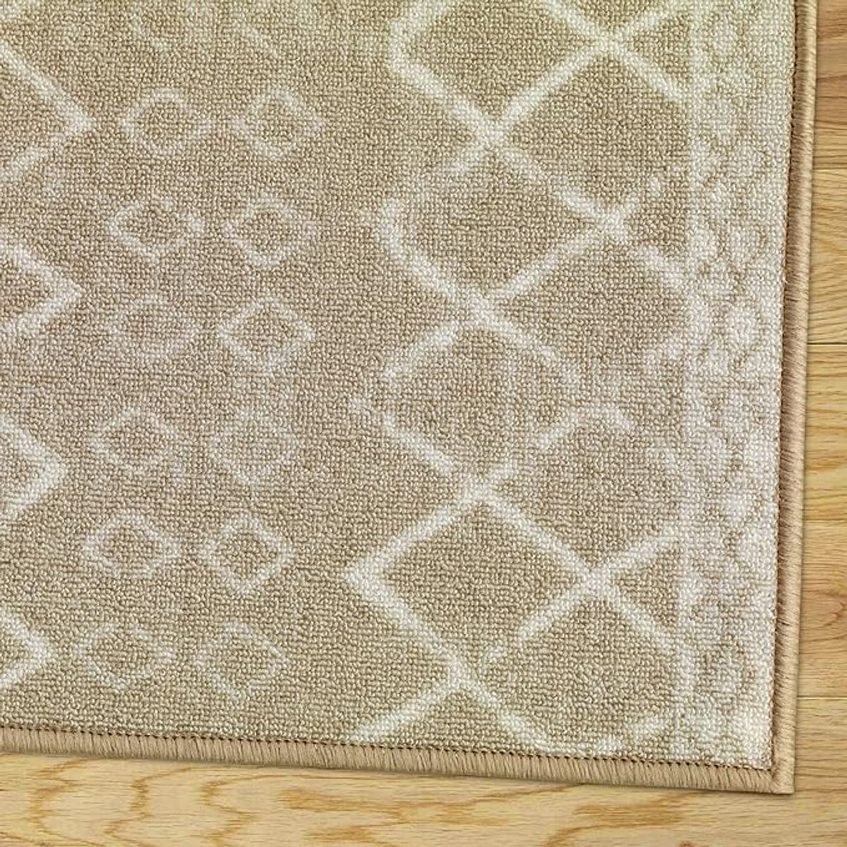 MROTTO - Alfombra de Pasillo 60 x 550 cm Antideslizante Beige Con Goma