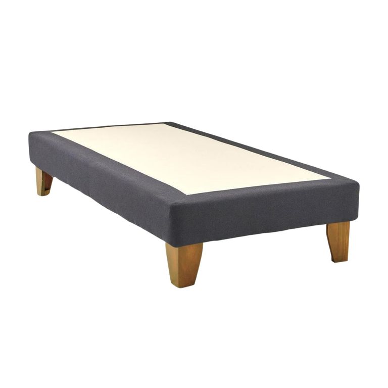 Base Cama Europea 1 Plaza 90x200 CM Gris Lino - Gris
