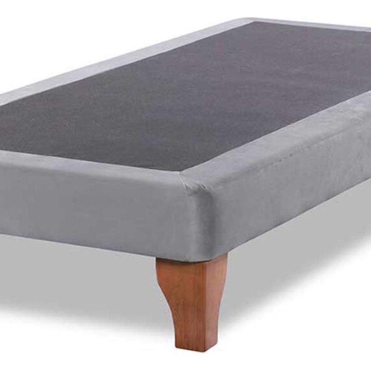 IMPORTCLICK - Base Cama Europea 1 Plaza 90x190 CM Gris Claro Lino - Gris Claro