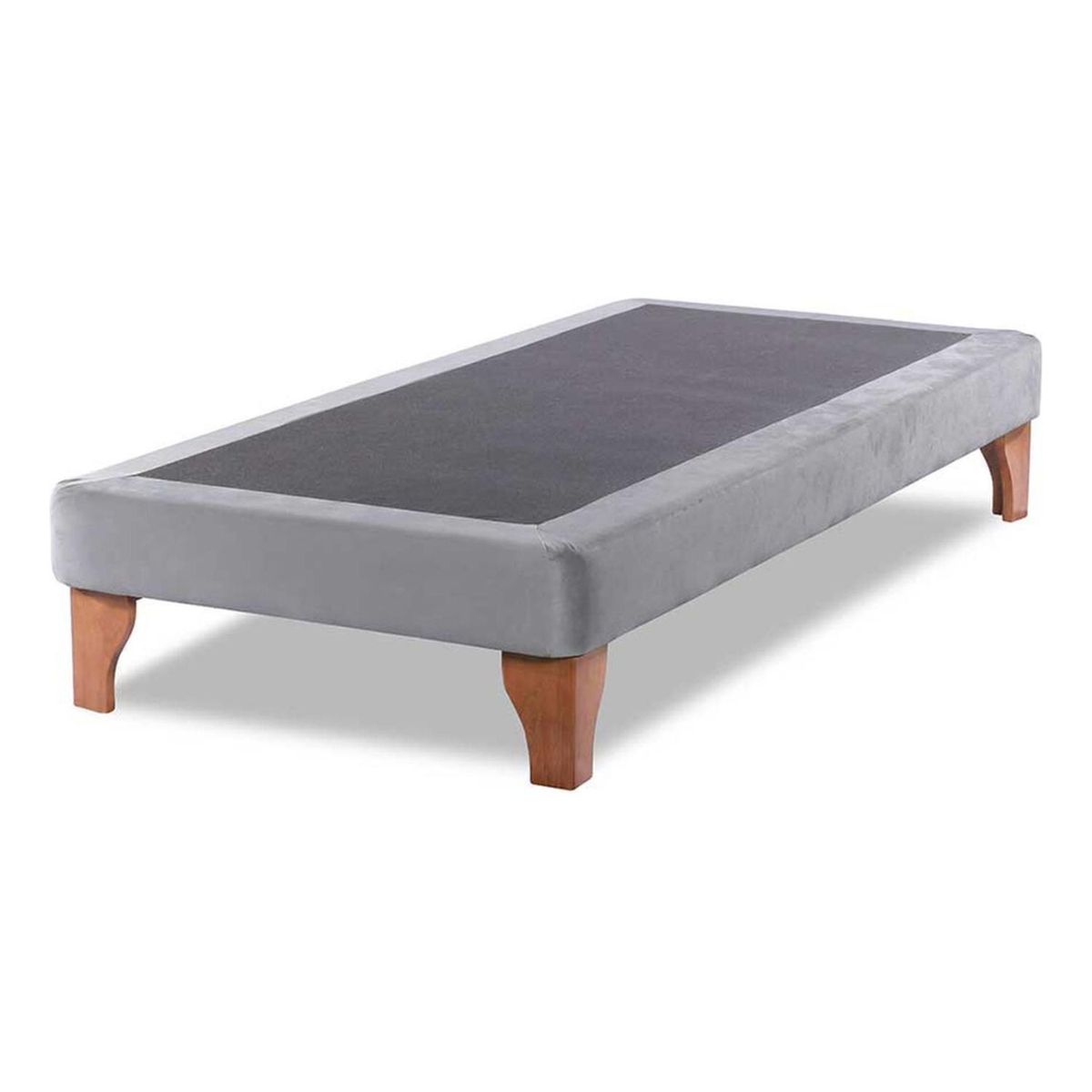 IMPORTCLICK - Base Cama Europea 1 Plaza 90x190 CM Gris Claro Lino - Gris Claro