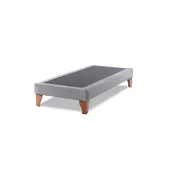 IMPORTCLICK - Base Cama Europea 1 Plaza 90x190 CM Gris Claro Lino - Gris Claro
