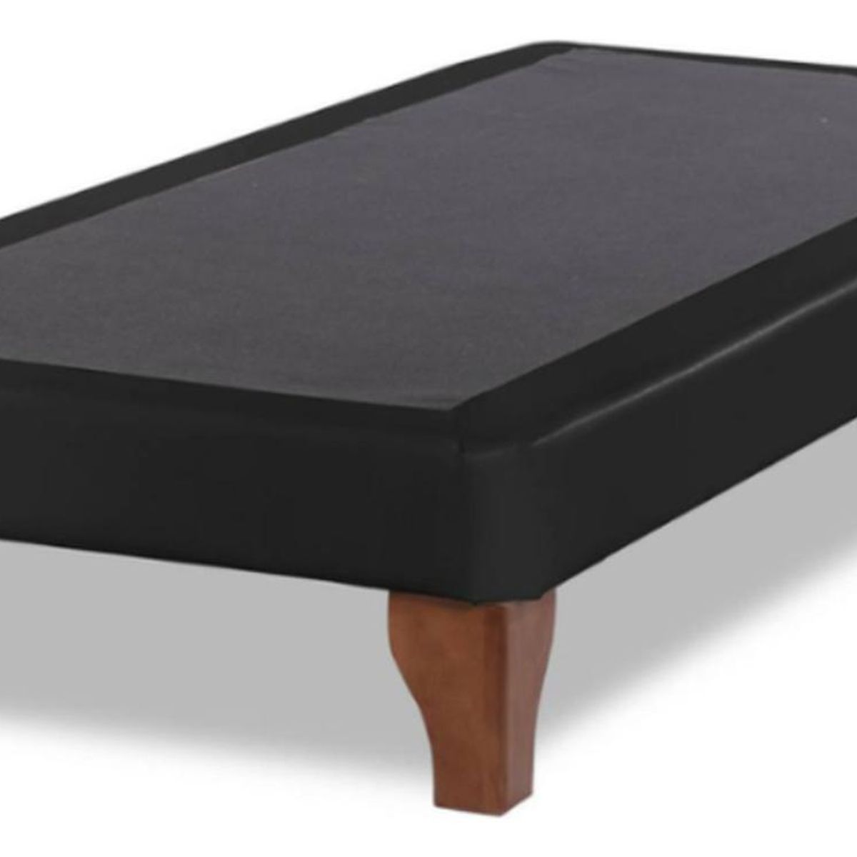 IMPORTCLICK - Base Cama Europea 1 Plaza 90x190 CM Negro Felpa - Negro