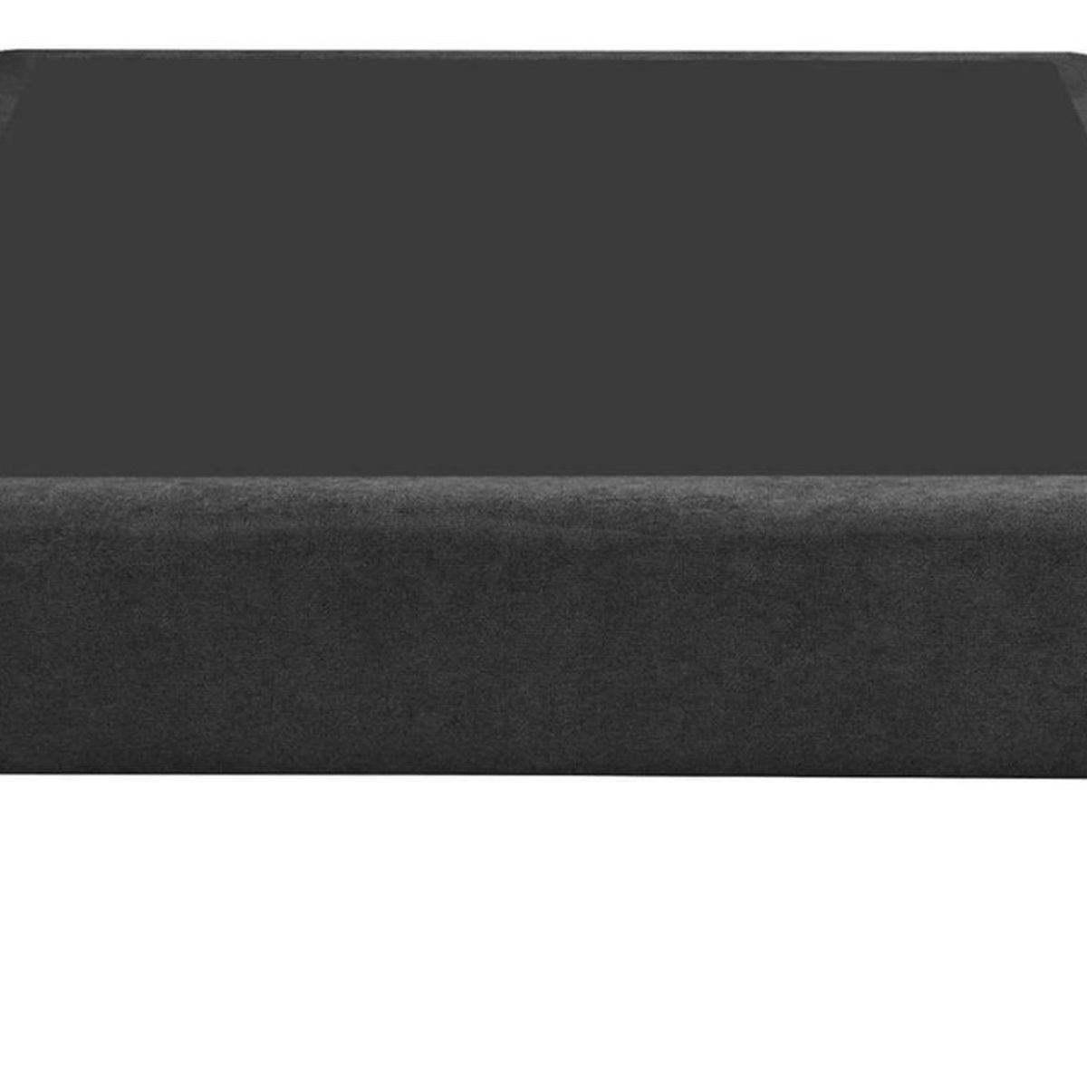 IMPORTCLICK - Base Cama Europea 1 Plaza 90x200 CM Negro Lino - Negro