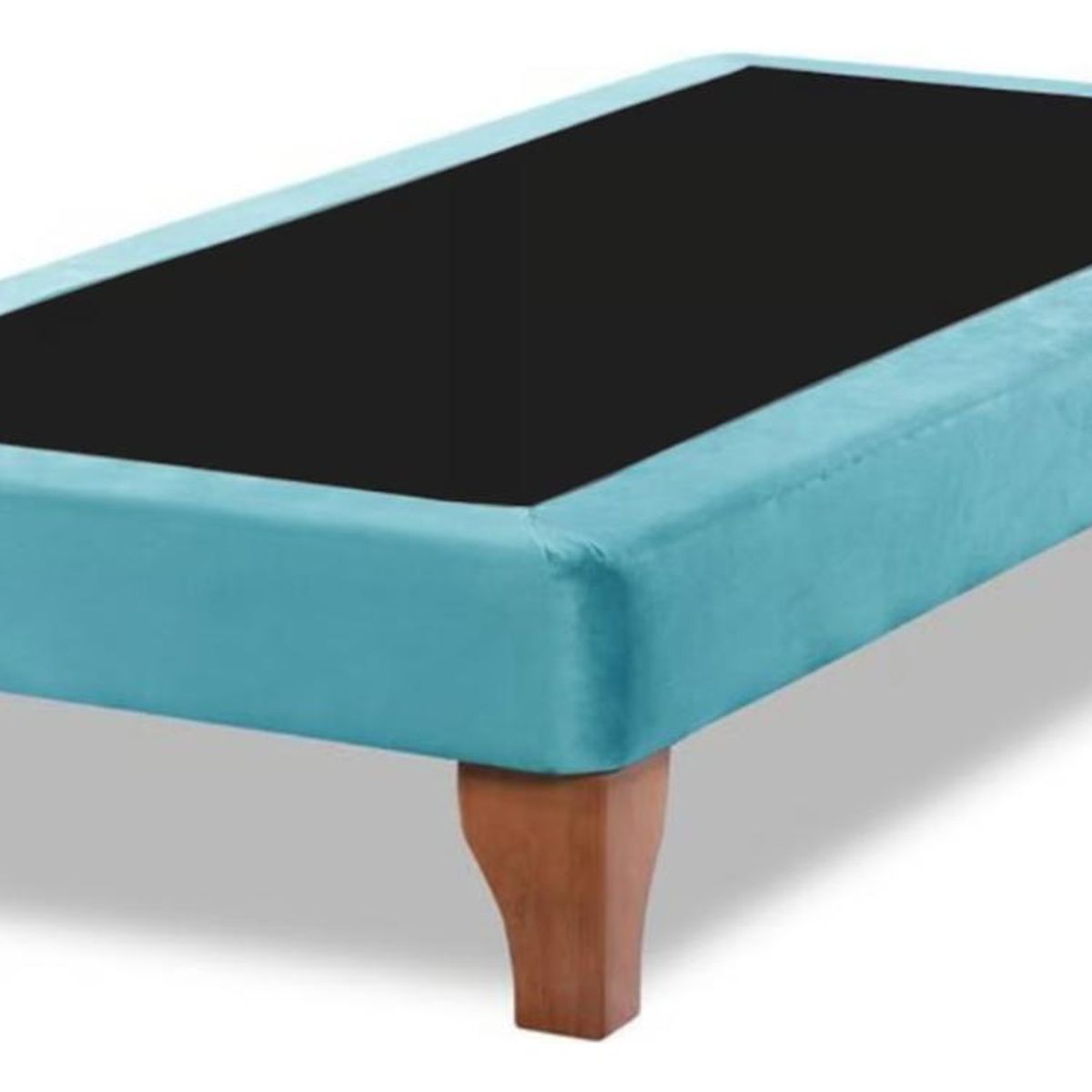 IMPORTCLICK - Base Cama Europea 1 Plaza 90x190 CM Turquesa Felpa - Verde
