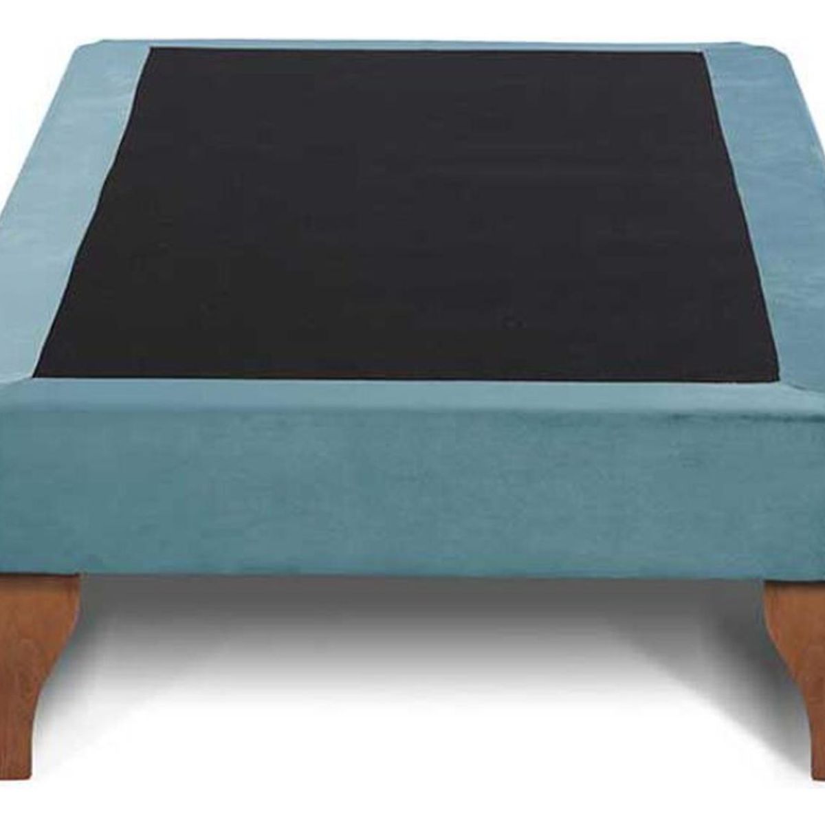IMPORTCLICK - Base Cama Europea 1 Plaza 90x190 CM Turquesa Felpa - Verde
