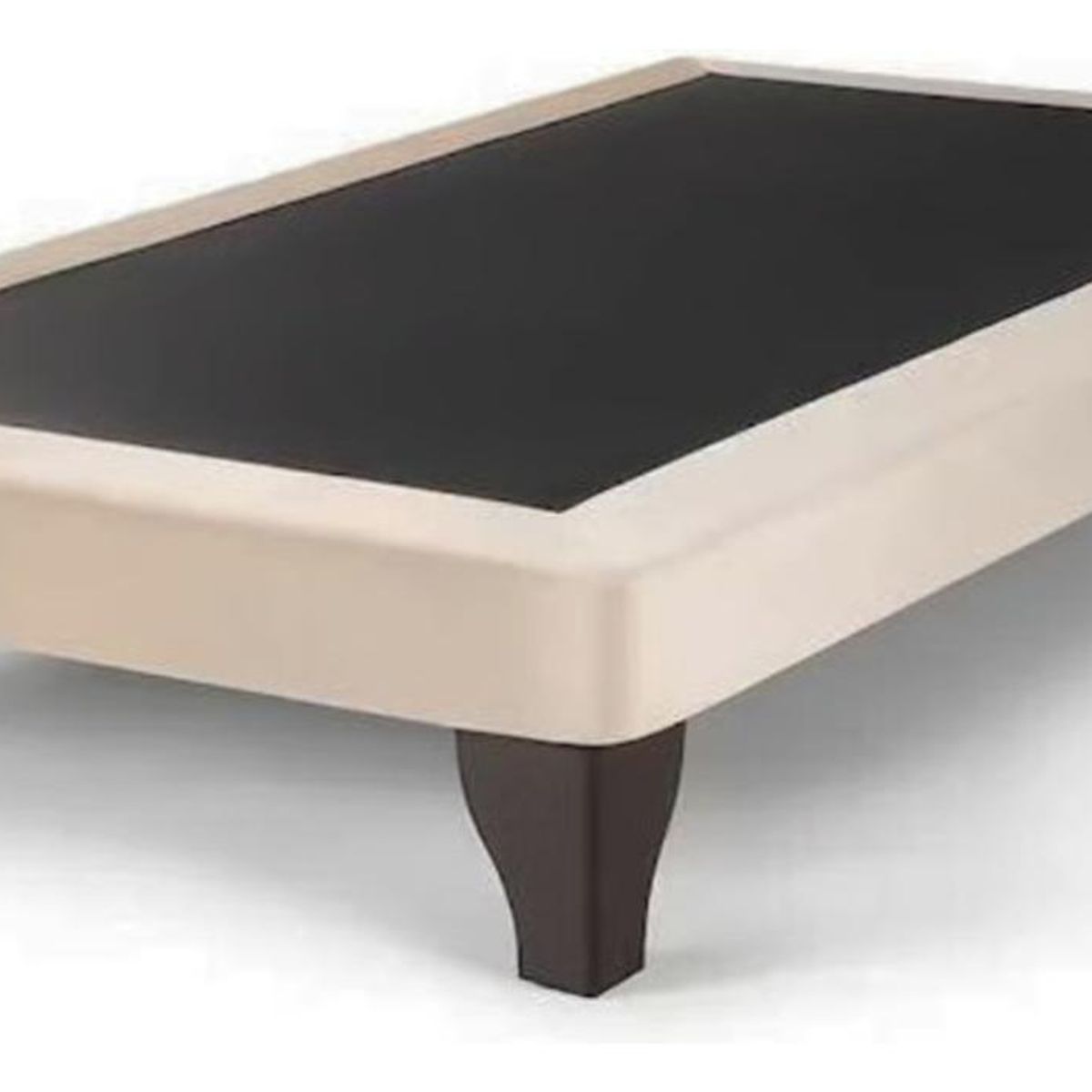 IMPORTCLICK - Base Cama Europea 1 Plaza 90x200 CM Beige Felpa - Beige