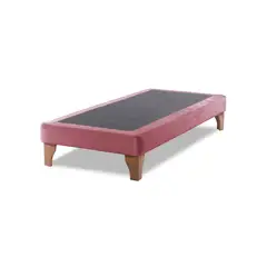 IMPORTCLICK - Base Cama Europea 1 Plaza 90x200 CM Palo Rosa Felpa - Palo Rosa