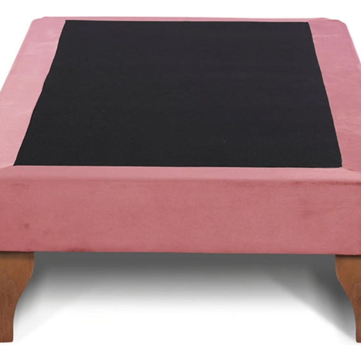 IMPORTCLICK - Base Cama Europea 1 Plaza 90x200 CM Palo Rosa  Felpa - Palo Rosa