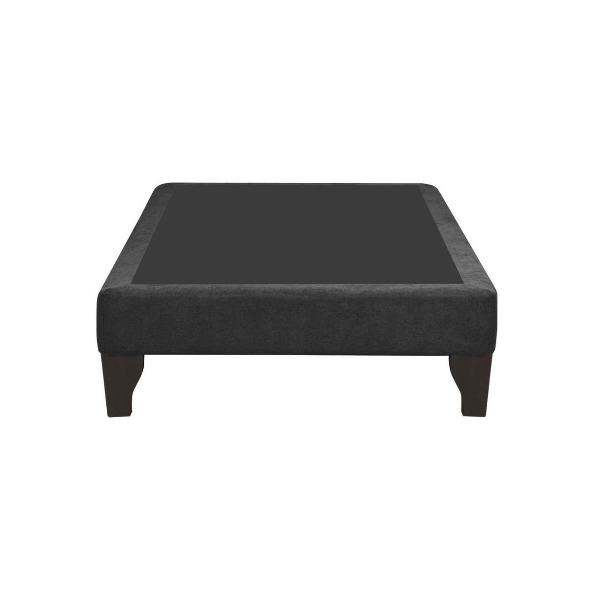 IMPORTCLICK - Base Cama Europea 1 Plaza 90x200 CM Gris Oscuro Felpa - Gris Oscuro