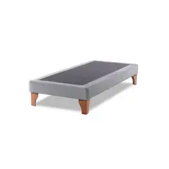 IMPORTCLICK - Base Cama Europea 1 Plaza 90x200 CM Gris Claro Lino - Gris Claro