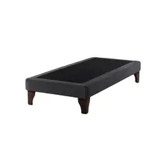 IMPORTCLICK - Base Cama Europea 1 Plaza 90x190 CM Gris Oscuro Felpa - Gris