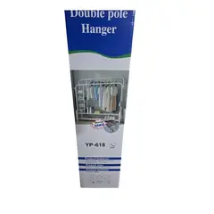 ANGELES DEL HOGAR - Perchero Exhibidor De Ropa Doble Barra Resistente 58 Kg