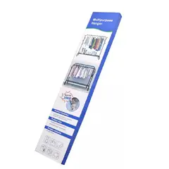ANGELES DEL HOGAR - Perchero Exhibidor De Ropa Doble Barra Resistente 35 Kg