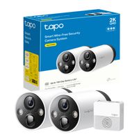 Set Inicio hub Grabador Dvr Matter + 2 Cámara 2k Outdoor Tapo