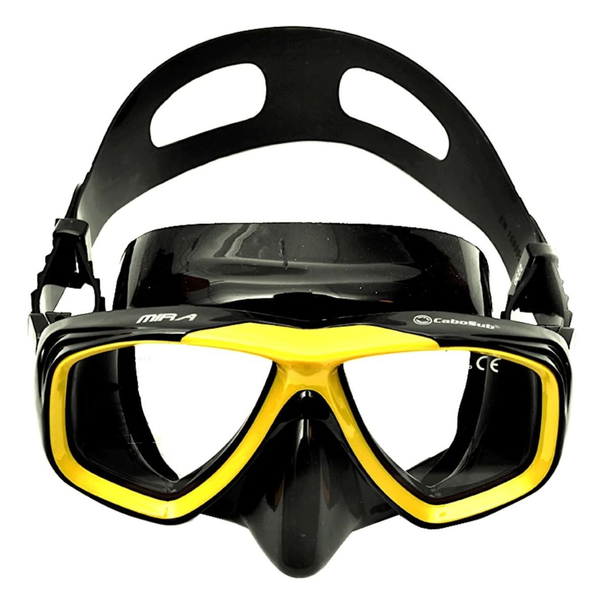 CABOSUB - Máscara de Buceo y Snorkeling Modelo Mira - Amarillo