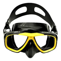 CABOSUB - Máscara de Buceo y Snorkeling Modelo Mira - Amarillo