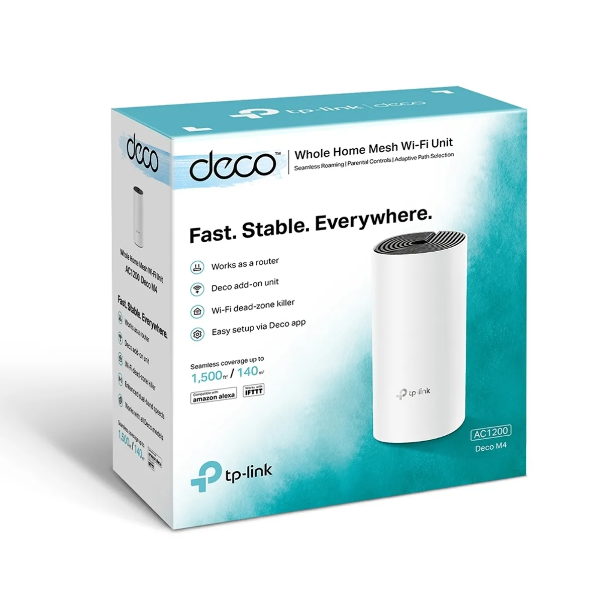 TP LINK - Router Nodo Sistema Mesh Wi-Fi 5 AC1200 Doble Banda Deco M4 2xGigabit