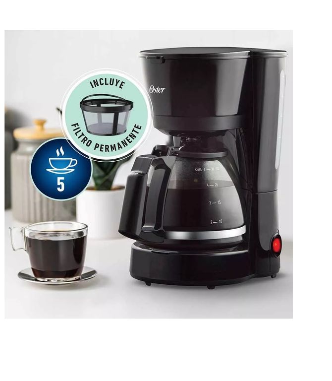 Cafetera Oster® De 5 Tazas Con Filtro Permanente Bvstdc05