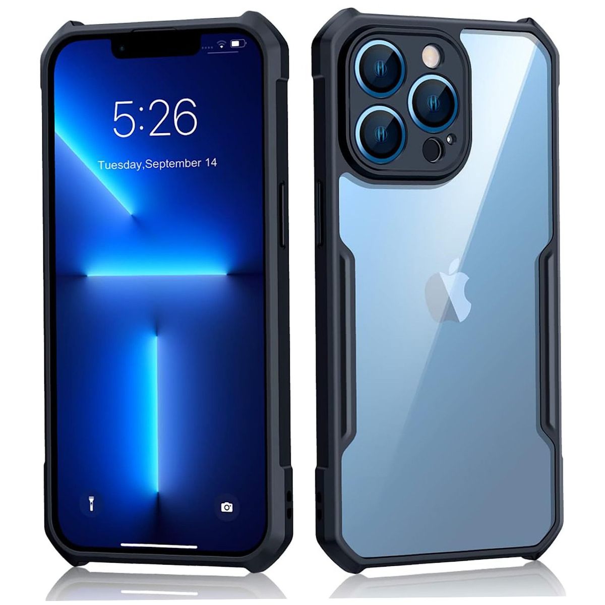 XUNDD - Carcasa Xundd Military Grade Para iPhone 13 PRO-Borde Negro