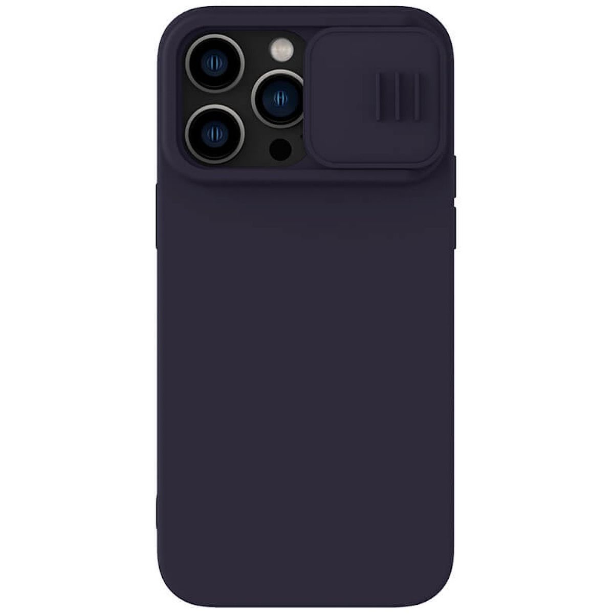 NILLKIN - Carcasa Silicona Con Magsafe Para IPhone 14 Pro Max Purpura Oscuro