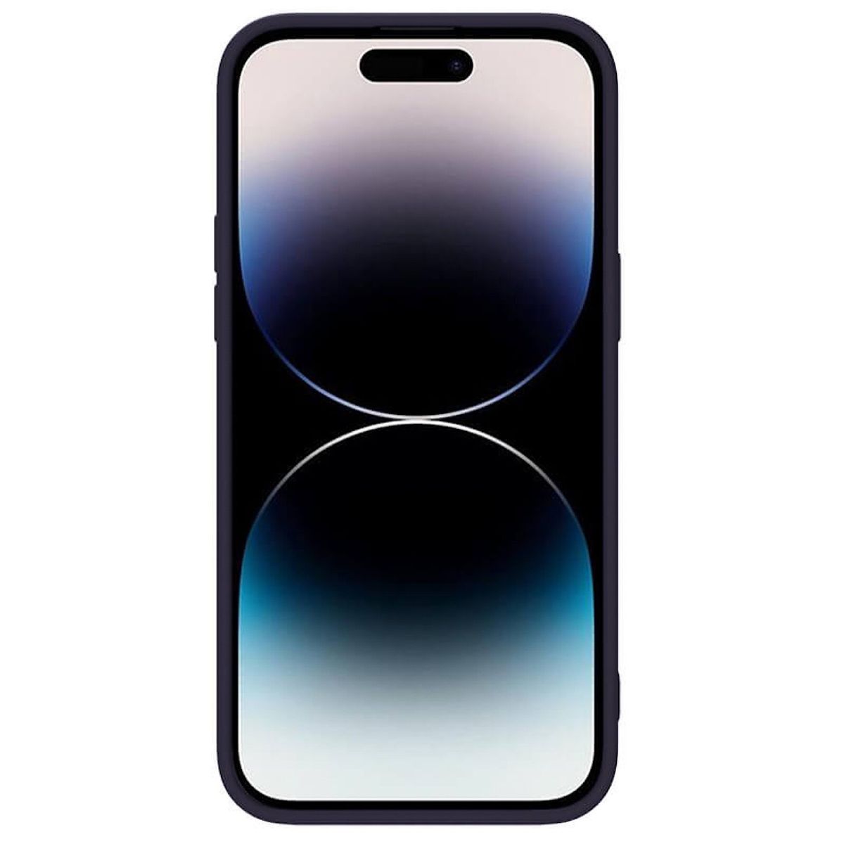 NILLKIN - Carcasa Silicona Con Magsafe Para IPhone 14 Pro Max Purpura Oscuro