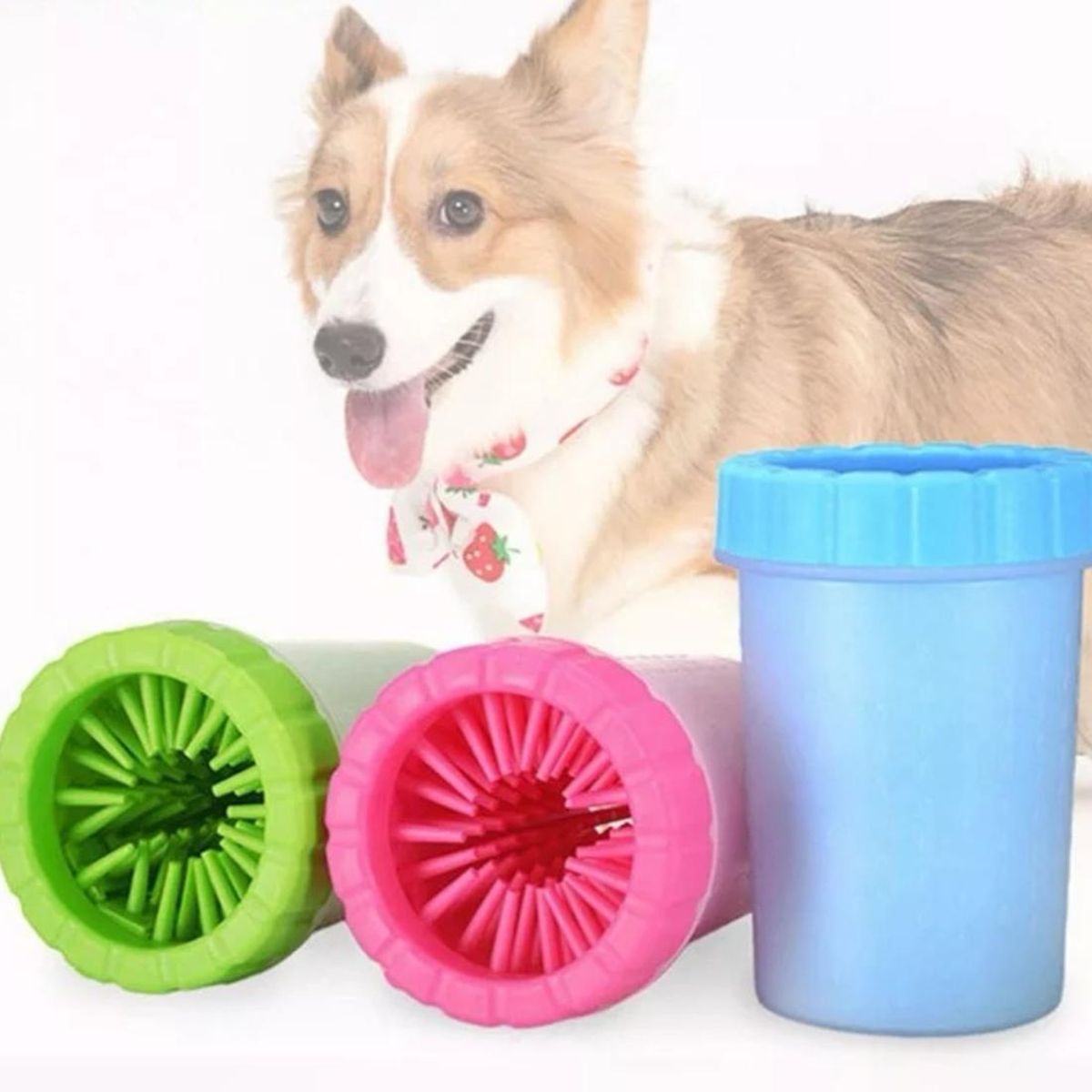 GENERICO - Limpiador De Patas Silicona Manual De Mascota Fucsia