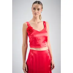 IO - Blusa Noche Lisa Rojo