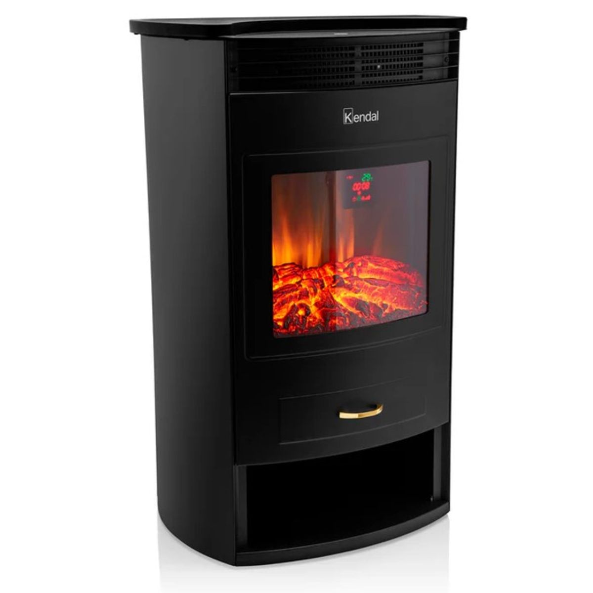 KENDAL - Calefactor Estufa Chimenea LED Negro KCE-2120L Kendal