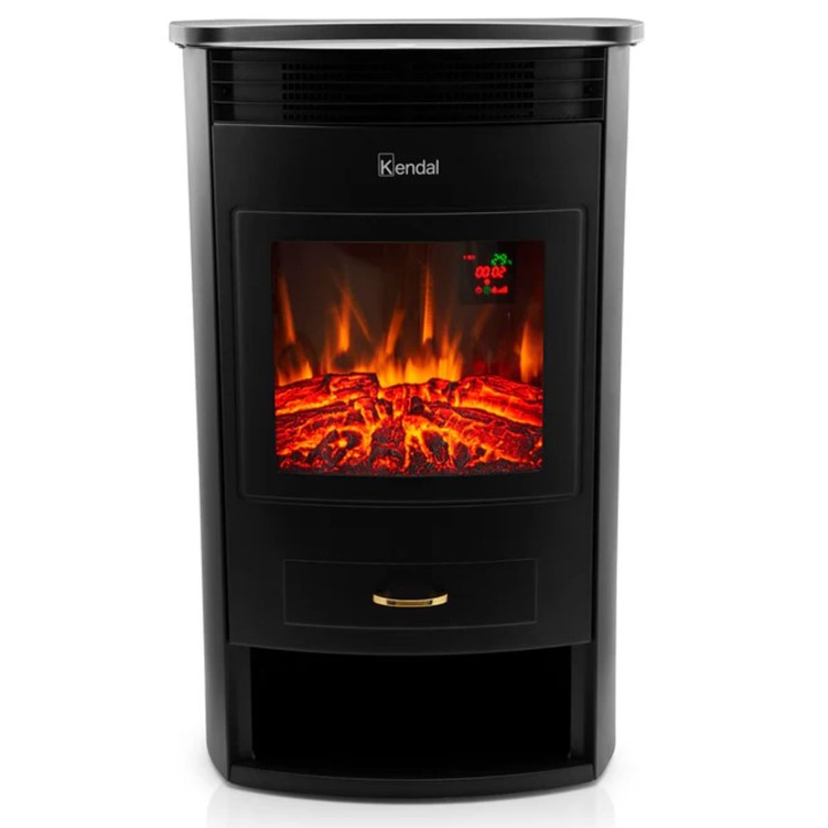 KENDAL - Calefactor Estufa Chimenea LED Negro KCE-2120L Kendal